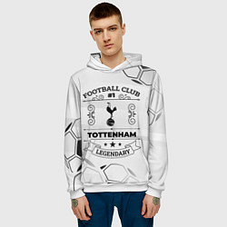 Толстовка-худи мужская Tottenham Football Club Number 1 Legendary, цвет: 3D-белый — фото 2