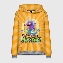 Толстовка-худи мужская My Singing Monsters Вужас, цвет: 3D-меланж