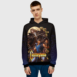Толстовка-худи мужская Castlevania - Leon & Alucard, цвет: 3D-черный — фото 2