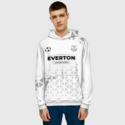 Толстовка-худи мужская Everton Champions Униформа, цвет: 3D-белый — фото 2