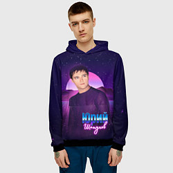 Толстовка-худи мужская Юрий Шатунов, цвет: 3D-черный — фото 2