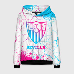 Толстовка-худи мужская Sevilla FC Neon Gradient, цвет: 3D-черный