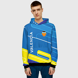 Толстовка-худи мужская Valencia Абстракция, цвет: 3D-черный — фото 2