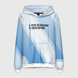 Толстовка-худи мужская Tottenham hotspur Голубые полосы, цвет: 3D-белый