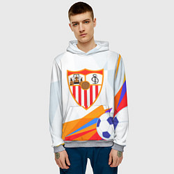 Толстовка-худи мужская Sevilla Абстракция, цвет: 3D-меланж — фото 2
