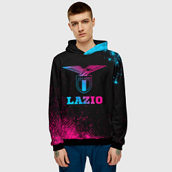 Толстовка-худи мужская Lazio - neon gradient, цвет: 3D-черный — фото 2