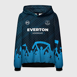 Толстовка-худи мужская Everton legendary форма фанатов, цвет: 3D-черный