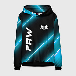 Толстовка-худи мужская FAW неоновые лампы, цвет: 3D-черный