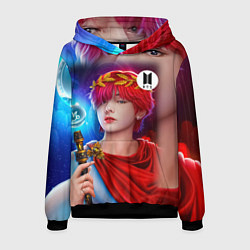 Толстовка-худи мужская BTS Kim Taehyung V, цвет: 3D-черный