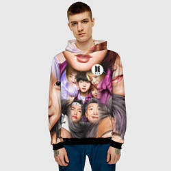 Толстовка-худи мужская BTS Team Photo, цвет: 3D-черный — фото 2