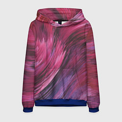 Толстовка-худи мужская Текстура буря красок, цвет: 3D-синий