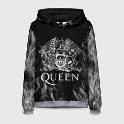 Толстовка-худи мужская Queen огонь, цвет: 3D-меланж