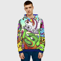 Толстовка-худи мужская Pepes world, цвет: 3D-синий — фото 2