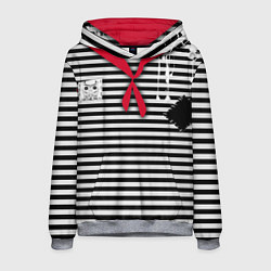 Толстовка-худи мужская Костюм Разбойник -новогодний карнавальный, цвет: 3D-меланж