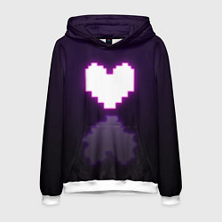 Мужская толстовка Undertale heart neon