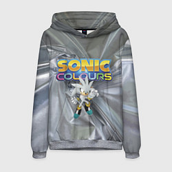 Толстовка-худи мужская Silver Hedgehog - Sonic - Video Game, цвет: 3D-меланж