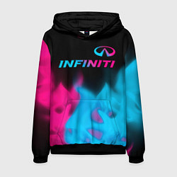 Мужская толстовка Infiniti - neon gradient: символ сверху