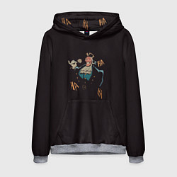 Толстовка-худи мужская Остров сокровищ Доктор Ливси, цвет: 3D-меланж