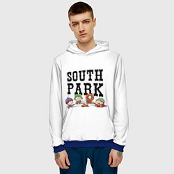 Толстовка-худи мужская South park кострёр, цвет: 3D-синий — фото 2