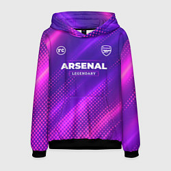 Толстовка-худи мужская Arsenal legendary sport grunge, цвет: 3D-черный