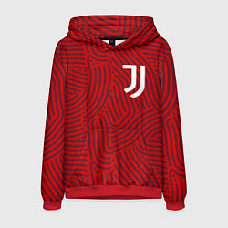 Толстовка-худи мужская Juventus отпечатки, цвет: 3D-красный