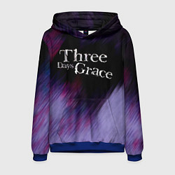 Толстовка-худи мужская Three Days Grace lilac, цвет: 3D-синий
