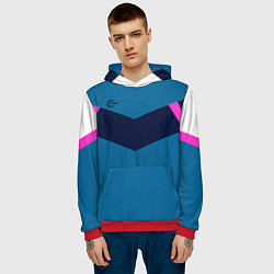 Толстовка-худи мужская FIRM в стиле 90х, цвет: 3D-красный — фото 2