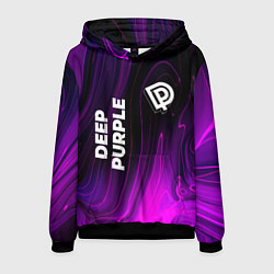 Толстовка-худи мужская Deep Purple violet plasma, цвет: 3D-черный