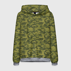 Толстовка-худи мужская Милитари звезды, цвет: 3D-меланж