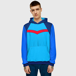 Толстовка-худи мужская Спортик из 90х FIRM, цвет: 3D-синий — фото 2