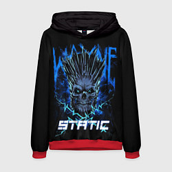 Толстовка-худи мужская X Static - Wayne Static skull, цвет: 3D-красный