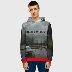 Толстовка-худи мужская Silent hill 2 remake, цвет: 3D-красный — фото 2