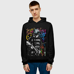 Толстовка-худи мужская Nirvana teen spirit, цвет: 3D-черный — фото 2