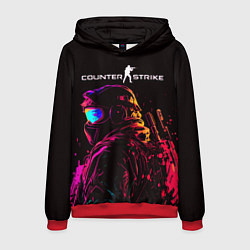 Толстовка-худи мужская CS:GO, Art, цвет: 3D-красный