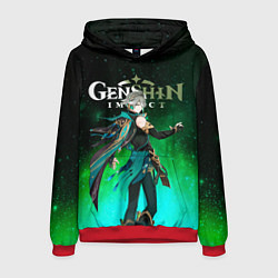 Толстовка-худи мужская Аль Хайтам Геншин Импакт, цвет: 3D-красный
