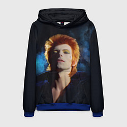 Толстовка-худи мужская David Bowie - Jean Genie, цвет: 3D-синий