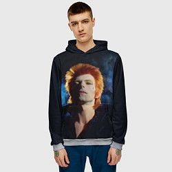 Толстовка-худи мужская David Bowie - Jean Genie, цвет: 3D-меланж — фото 2