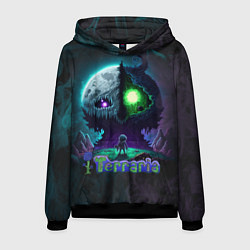 Толстовка-худи мужская Terraria monster, цвет: 3D-черный