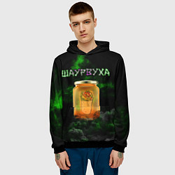 Толстовка-худи мужская Шаурвуха, цвет: 3D-черный — фото 2