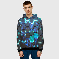 Толстовка-худи мужская Броня нового мира, цвет: 3D-черный — фото 2