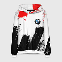 Толстовка-худи мужская BMW art, цвет: 3D-белый