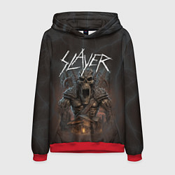 Толстовка-худи мужская Slayer rock monster, цвет: 3D-красный