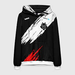 Толстовка-худи мужская G2 форма, цвет: 3D-белый