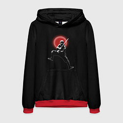 Толстовка-худи мужская Ниндзя в нападении, цвет: 3D-красный