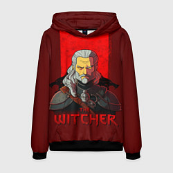 Толстовка-худи мужская The witcher simpson, цвет: 3D-черный