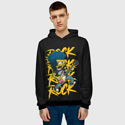 Толстовка-худи мужская Rock Simpson, цвет: 3D-черный — фото 2