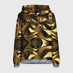 Толстовка-худи мужская Золотой калейдоскоп, цвет: 3D-меланж