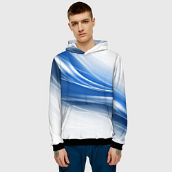 Толстовка-худи мужская Ледяной поток ветра, цвет: 3D-черный — фото 2