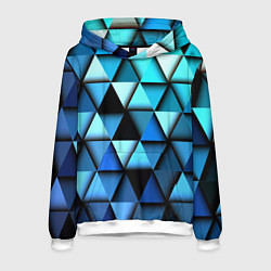 Толстовка-худи мужская Blue triangle, цвет: 3D-белый