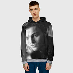 Толстовка-худи мужская Леонардо Ди Каприо фото, цвет: 3D-меланж — фото 2